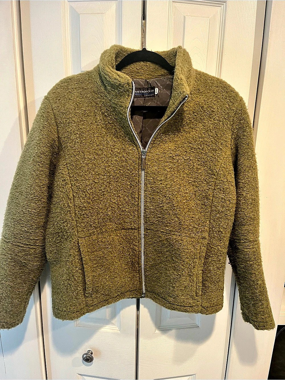Metropolis by couloir olive Green Fleece Jacket Size Medium